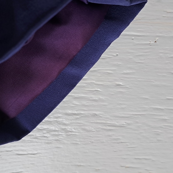 August Silk Short Sleeve Silk Shirt Dress Button Front Cobalt SZ 2P - Picture 9 of 11